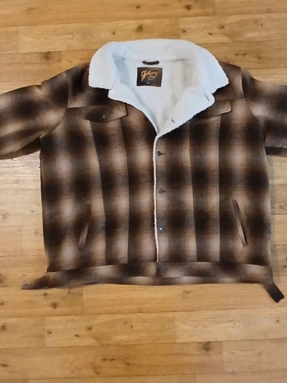 6xl Plaid Sherpa Trucker Fits 5xl Also